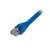 Cat6 Snagless Solid Plenum Shielded Blue Patch Cable 50ft