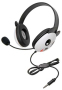 Califone 2810-TBE Listen First Headphone Panda Motif with Microphone and 3.5mm T-Go Plug