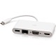 USB-C to HDMI VGA RJ45 Adapter White