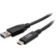 1ft USB-C Male to USB-A Male Cable - USB 3.2 Gen 1 (5Gbps)