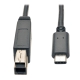 USB 3.1 Gen 2 (10 Gbps) Cable, USB Type-C (USB-C) to USB 3.0 Type-B (M/M), 3 ft.