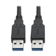 USB 3.0 SuperSpeed A/A Cable for Tripp Lite USB 3.0 All-in-One Keystone/Panel Mount Couplers (M/M), Black, 6 ft.