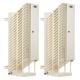 20-Device AC Charging Station Towers for Chromebooks - Open Frame, White, 2 Pack (40 Devices Total)