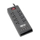 8-Outlet Surge Protector with 4 USB Ports (4.2A Shared) - 6 ft. Cord, 1800 Joules, Black