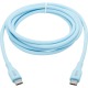 Tripp Lite Safe-IT USB-C Antibacterial Cable, USB 2.0, Ultra Flexible (M/M), Light Blue, 6 ft. (1.83 m)