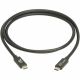 Eaton Tripp Lite series USB4 40Gbps Cable (M/M) - USB-C, 8K 60 Hz, 240W PD Charging, Black, 1.2 m (4 ft.)