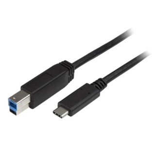 StarTech.com 2m 6 ft USB C to USB B Printer Cable - M/M - USB 3.0 - USB B Cable - USB C to USB B Cable - USB Type C to Type B Cable