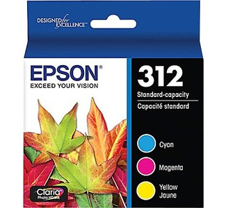Epson Claria Photo HD T312 Original Standard Yield Inkjet Ink Cartridge - Cyan, Magenta, Yellow - 3 / Pack