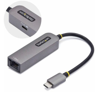 StarTech.com USB-C to Ethernet Adapter, 100W PD Pass-Through, NIC, USB 3.0 Type-C 1Gbps Multi Speed Network, USB 3.1 RJ45, Windows & Mac