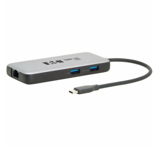 Eaton Tripp Lite Series USB-C Multiport Adapter - 4K 60 Hz HDMI, USB 3.2 Gen 2 Hub Ports, GbE, 100W PD Charging, HDR, HDCP 2.2