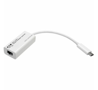 Eaton Tripp Lite Series USB-C to Gigabit Network Adapter, Thunderbolt 3 Compatibility - White