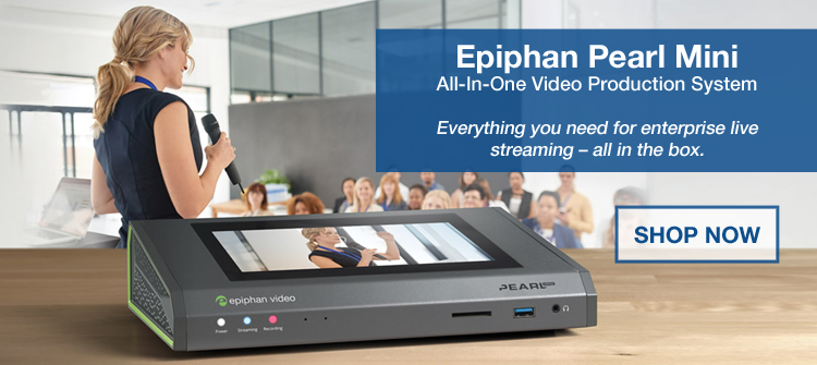 Epiphan Pearl Mini All-In-One Video Production System in Use at a Conference