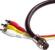 Cables To Go RapidRun Composite AV Flying Lead 4-RCAM Color : Green # 40730