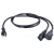 Cables To Go 1-to-2 Power Cord Splitter