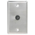 Single Gang Stainless Steel Plate 3/8