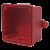 Surface-mounting Exterior Backbox, Red