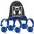 Favoritz Headsets with In-line Microphone and TRRS Plug, Blue