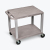 26"H AV Cart - Two Shelves - Nickel Legs