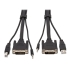 DVI KVM Cable Kit, 3 in 1 - DVI, USB, 3.5 mm Audio (3xM/3xM), 1080p, 10 ft., Black