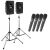 Go Getter AIR X4 Sound System: Go Getter Pair (XU4,AIR), Anchor-Air  4 wireless mics (WH-LINK)  stands