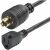 StarTech.com 1ft (30cm) Heavy Duty Power Cord, Twist-Lock NEMA L5-15P to NEMA 5-15R, 15A 125V, 14AWG, UL Listed Components