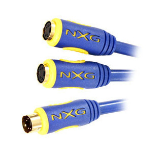 NXG Video-Shielded Y-Cable with S-Video Connectors