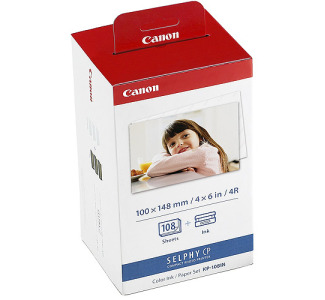 Canon KP-108IN Color Photo Paper & Ink Kit (108 4