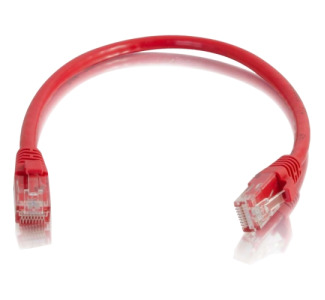 C2G 6in Cat5e Snagless Unshielded (UTP) Network Patch Cable - Red