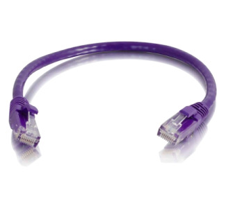 C2G 6in Cat6 Snagless Unshielded (UTP) Network Patch Cable - Purple