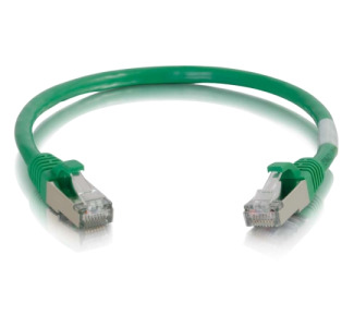 C2G 6in Cat6 Snagless Shielded (STP) Network Patch Cable - Green
