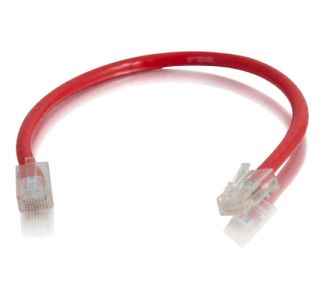 C2G 6in Cat6 Non-Booted Unshielded (UTP) Network Patch Cable - Red