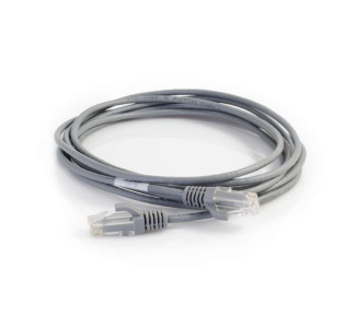C2G 8ft Cat6 Snagless Unshielded (UTP) Slim Network Patch Cable - Gray