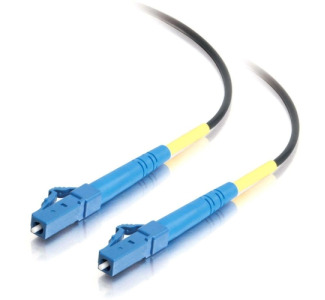 3m LC-LC 9/125 OS1 Simplex Singlemode PVC Fiber Optic Cable - Black