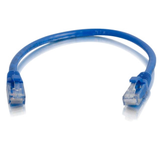 C2G 6in Cat6a Snagless Unshielded (UTP) Network Patch Cable - Blue
