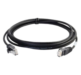 C2G 1ft Cat6 Snagless Unshielded (UTP) Slim Network Patch Cable - Black