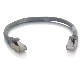 C2G 6in Cat6 Snagless Shielded (STP) Network Patch Cable - Gray