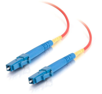 3m LC-LC 9/125 OS1 Simplex Singlemode PVC Fiber Optic Cable - Red
