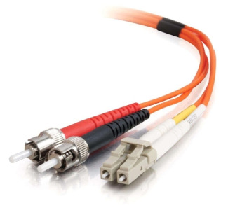 15m LC-ST 62.5/125 OM1 Duplex Multimode Fiber Optic Cable (TAA Compliant) - Orange