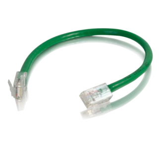 C2G 6in Cat6 Non-Booted Unshielded (UTP) Network Patch Cable - Green