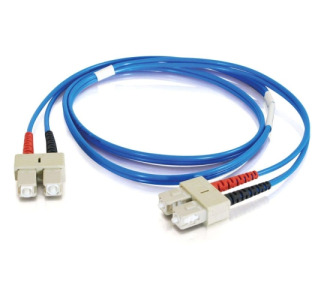 3m SC-SC 62.5/125 OM1 Duplex Multimode PVC Fiber Optic Cable - Blue