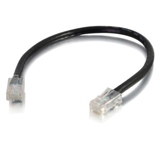 C2G 6in Cat6 Non-Booted Unshielded (UTP) Network Patch Cable - Black