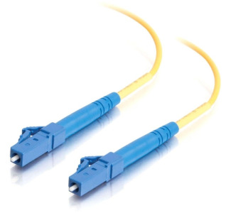 3m LC-LC 9/125 OS1 Simplex Singlemode PVC Fiber Optic Cable (LSZH) - Yellow