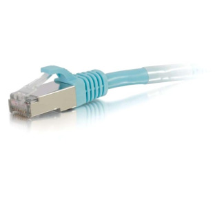 15ft Cat6a Snagless Shielded (STP) Network Patch Cable - Aqua