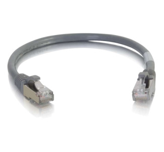 C2G 6in Cat6a Snagless Shielded (STP) Network Patch Cable - Gray