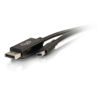 C2G 10ft Mini DisplayPort to DisplayPort Adapter Cable for Laptops and Tablets - M/M Black