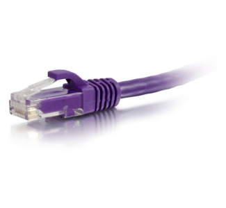 C2G 6IN Cat6a Snagless Unshielded (UTP) Network Patch Ethernet Cable-Purple