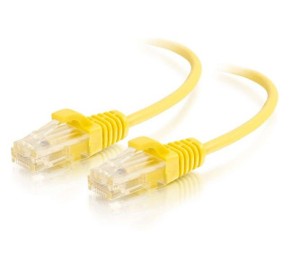 C2G 3ft Cat6 Snagless Unshielded (UTP) Slim Ethernet Network Patch Cable - Yellow