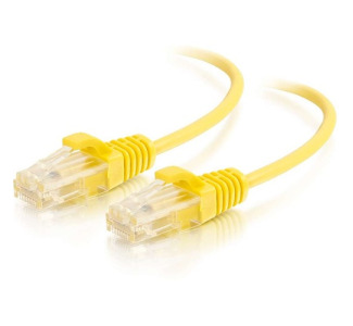 C2G 7ft Cat6 Snagless Unshielded (UTP) Slim Ethernet Network Patch Cable - Yellow