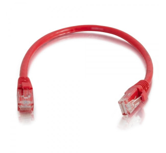 C2G 25ft Cat6a Snagless Unshielded (UTP) Network Patch Ethernet Cable-Red