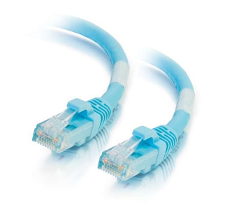 100ft Cat6a Snagless Unshielded (UTP) Ethernet Network Patch Cable - Aqua